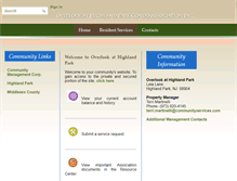 Tablet Screenshot of overlookathighlandpark.com